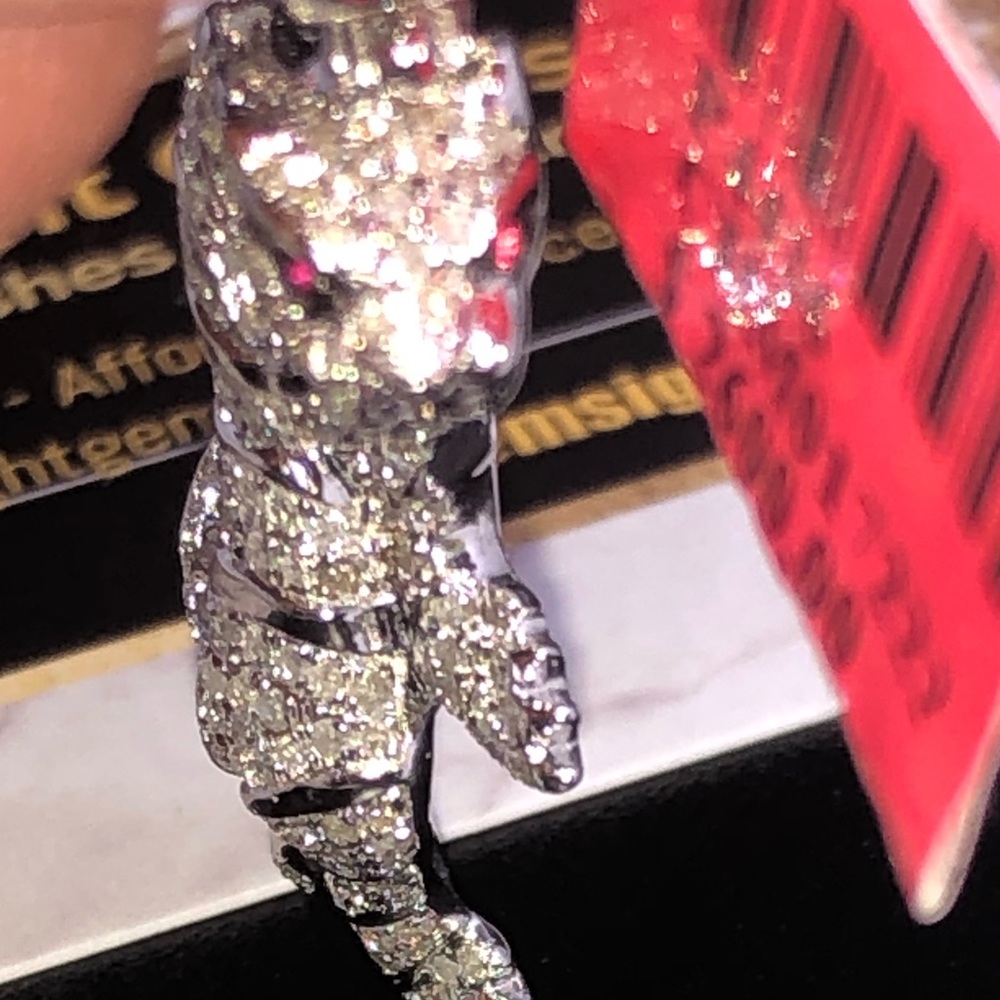 Mesmerizing REAL DIAMOND Custom tiger pendant WOW! - Picture 9 of 15